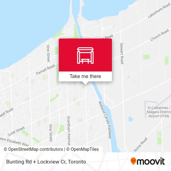 Bunting Rd + Lockview Cr map