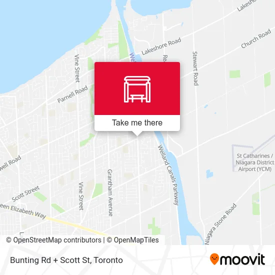 Bunting Rd + Scott St map
