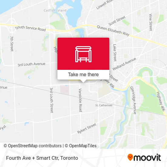 Fourth Ave + Smart Ctr map
