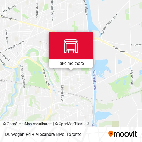 Dunvegan Rd + Alexandra Blvd map