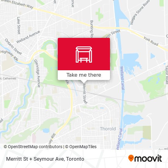Merritt St + Seymour Ave map