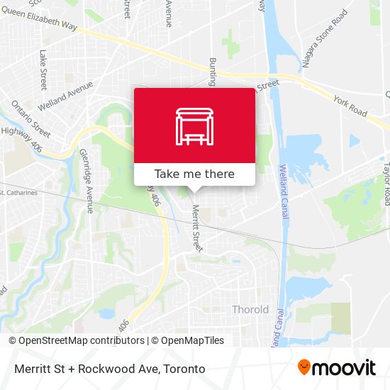 Merritt St + Rockwood Ave map