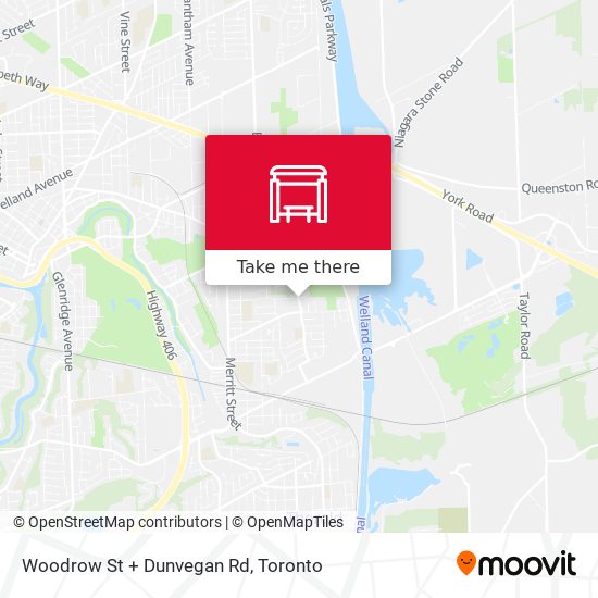 Woodrow St + Dunvegan Rd map