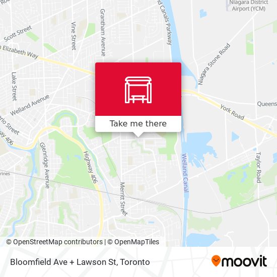 Bloomfield Ave + Lawson St map