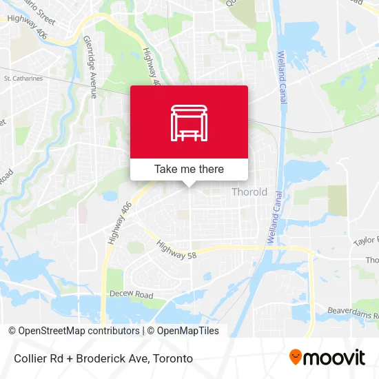 Collier Rd + Broderick Ave map