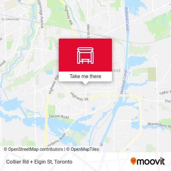 Collier Rd + Elgin St map