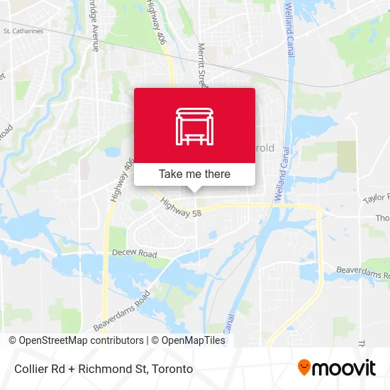 Collier Rd + Richmond St map