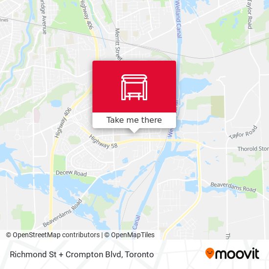 Richmond St + Crompton Blvd map