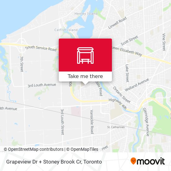 Grapeview Dr + Stoney Brook Cr map