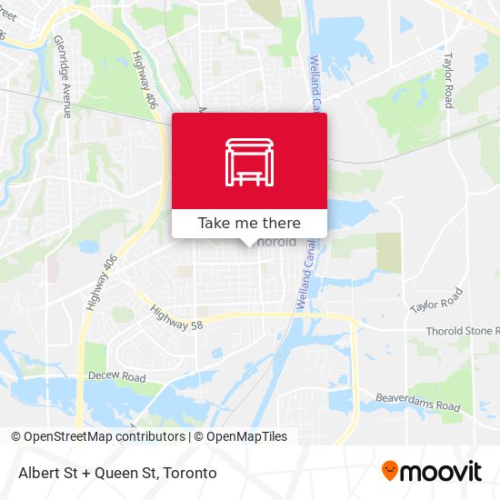 Albert St + Queen St map