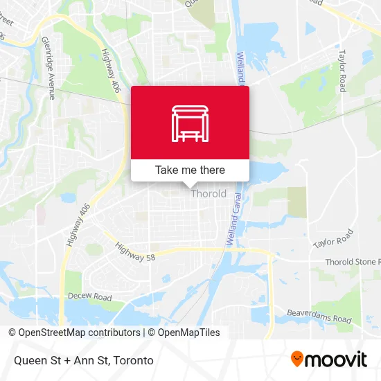 Queen St + Ann St map