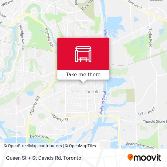 Queen St + St Davids Rd map