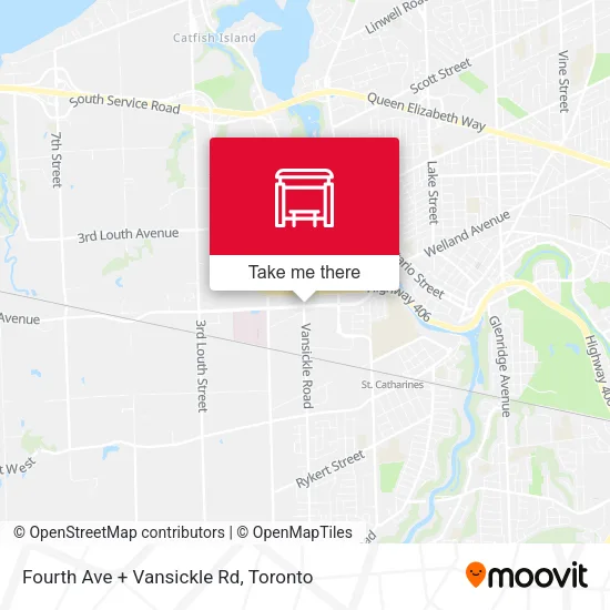 Fourth Ave + Vansickle Rd map