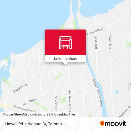 Linwell Rd + Niagara St map