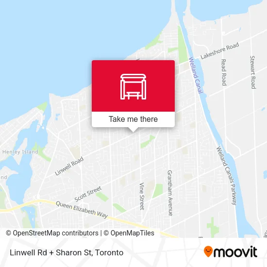 Linwell Rd + Sharon St map