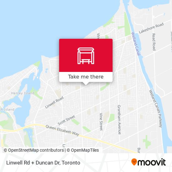 Linwell Rd + Duncan Dr map