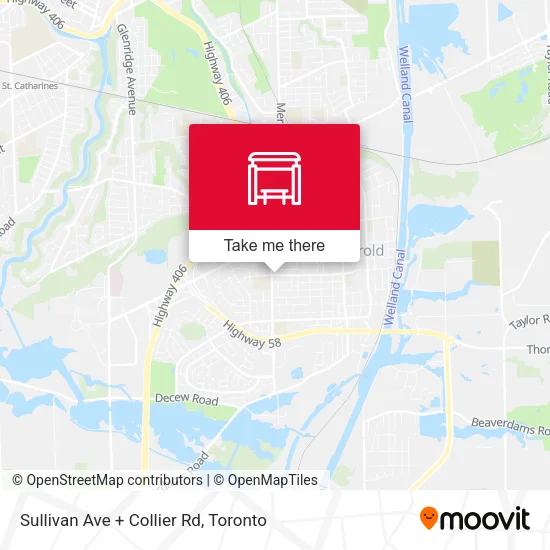 Sullivan Ave + Collier Rd map
