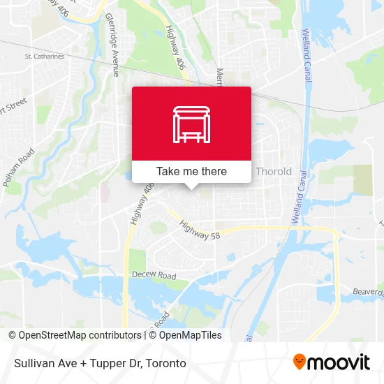 Sullivan Ave + Tupper Dr map