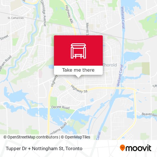 Tupper Dr + Nottingham St map