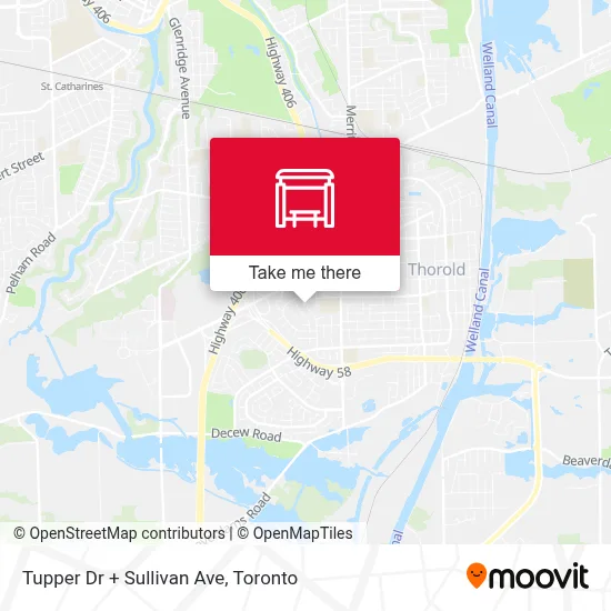 Tupper Dr + Sullivan Ave map