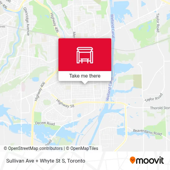 Sullivan Ave + Whyte St S map