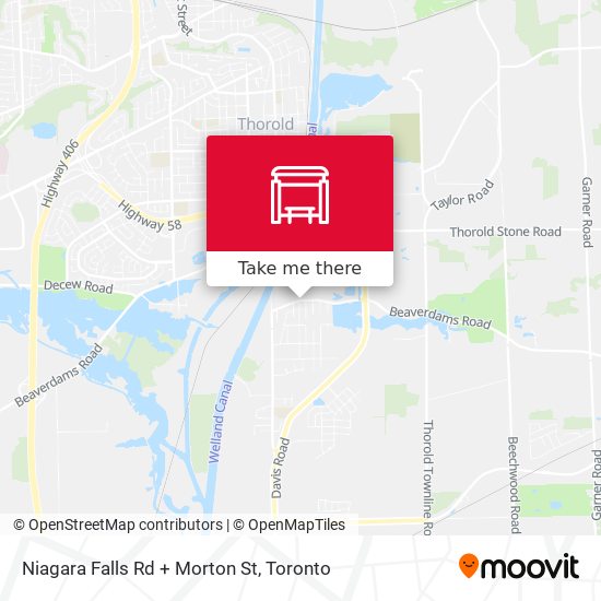 Niagara Falls Rd + Morton St map
