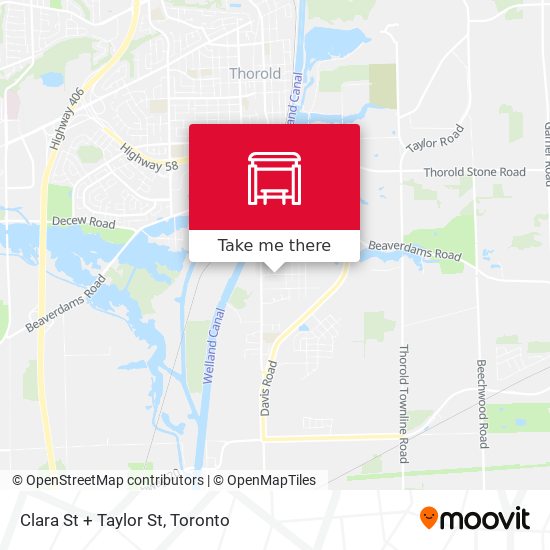 Clara St + Taylor St map