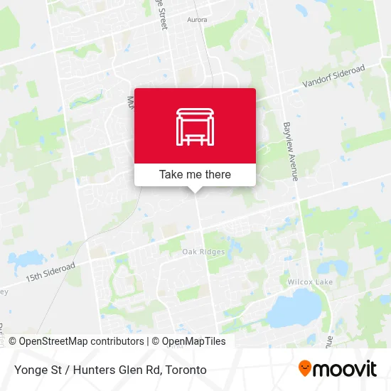 Yonge St / Hunters Glen Rd map