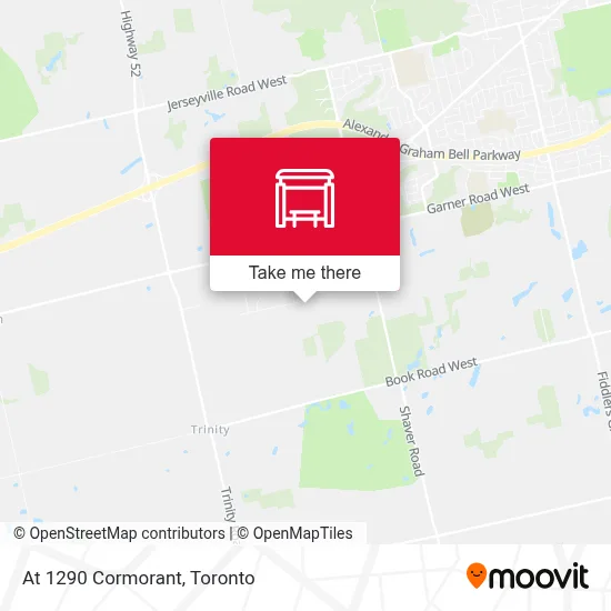 At 1290 Cormorant map