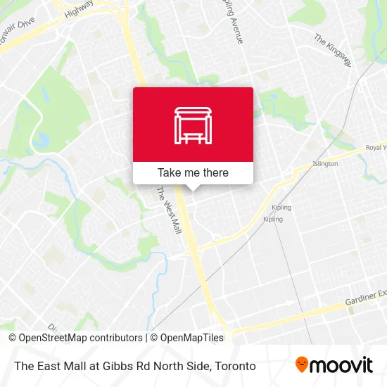The East Mall at Gibbs Rd North Side map