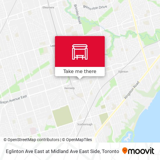 Eglinton Ave East at Midland Ave East Side map