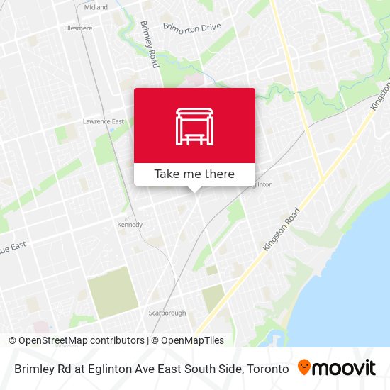 Brimley Rd at Eglinton Ave East South Side map