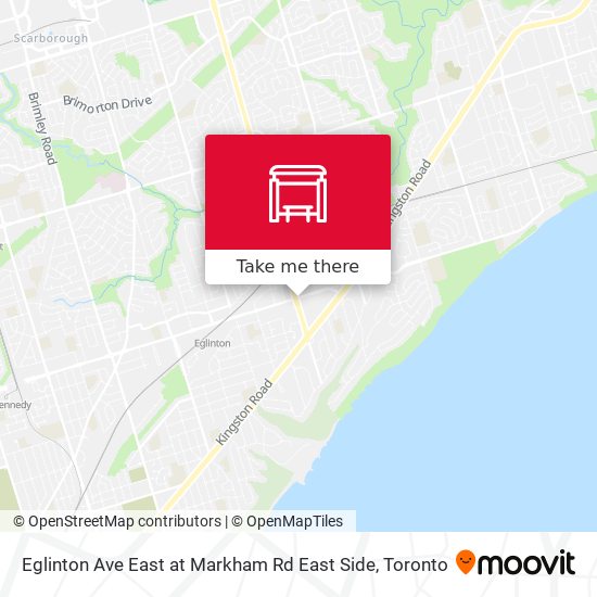 Eglinton Ave East at Markham Rd East Side map