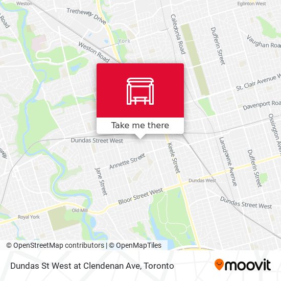 Dundas St West at Clendenan Ave plan