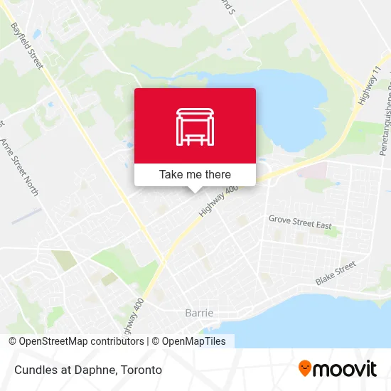 Cundles at Daphne map