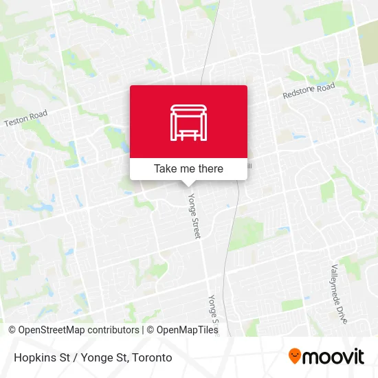 Hopkins St / Yonge St map