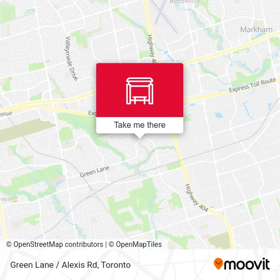 Green Lane / Alexis Rd map