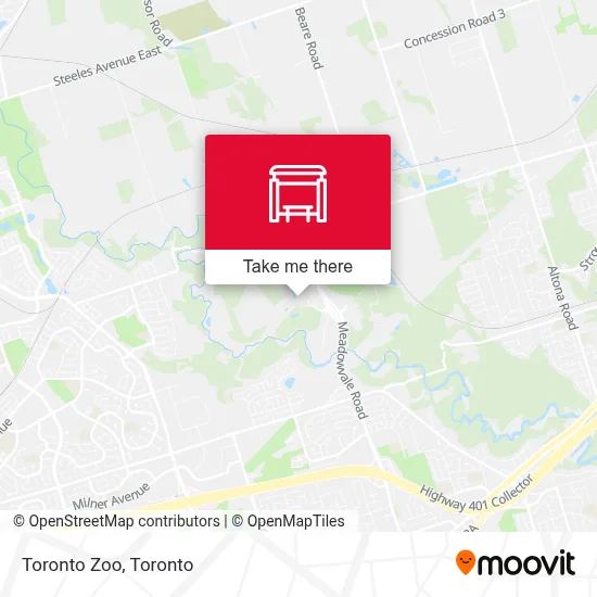 Toronto Zoo map