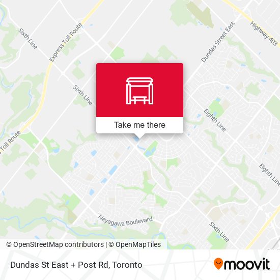 Dundas St East + Post Rd plan