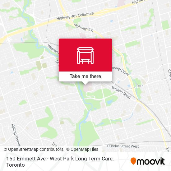 150 Emmett Ave - West Park Long Term Care map