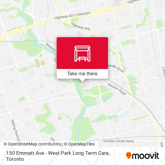 150 Emmett Ave - West Park Long Term Care map