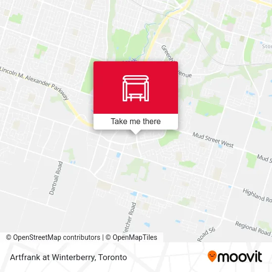 Artfrank at Winterberry map