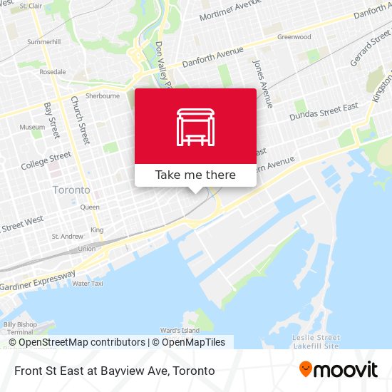 Front St East at Bayview Ave plan