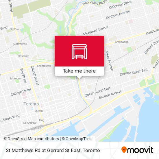St Matthews Rd at Gerrard St East map