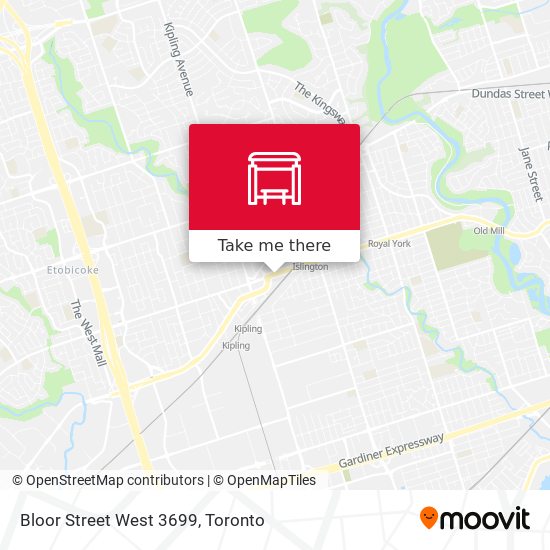 Bloor Street West 3699 map