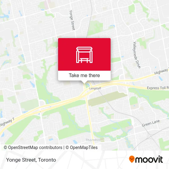 Yonge Street map
