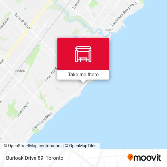 Burloak Drive 89 map