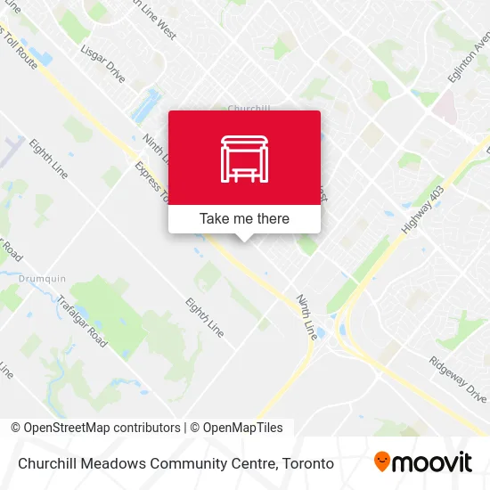 Churchill Meadows Community Centre map