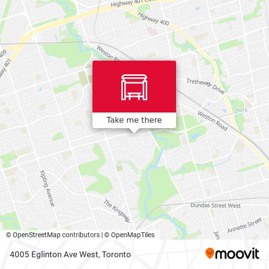 4005 Eglinton Ave West map