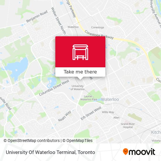 University Of Waterloo Terminal map